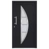 Front Door Anthracite 98x200 cm - Secure & Elegant Design