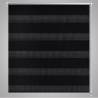 Zebra Blind 80x150 cm Black - Modern Roller Blinds for Home