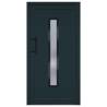 Front Door Anthracite 108x208 cm PVC - Durable & Secure Entryway