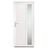 Front Door White 98x208 cm PVC - Durable & Secure Design