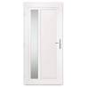 Front Door White 98x208 cm PVC - Durable & Secure Design