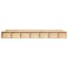 Solid Wood Bed Frame 140x190 cm - Space-Saving Design