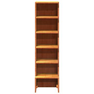 Elegant Wax Brown Shoe Cabinet - Solid Pine Wood | Hipo Market