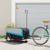 Bike Trailer Black and Blue 45 kg Iron Colour blue Size 126 x 63 x 51 cm 