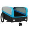 Durable Black and Blue Bike Trailer - 45 kg Capacity