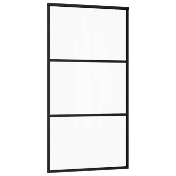 Sliding Door ESG Glass & Aluminium 102x205 cm - Black