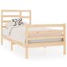 Solid Wood Bed Frame 90X190 cm Single - Modern & Sturdy