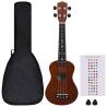 Soprano Ukulele Set for Kids - Dark Wood 23" | Hipo Market