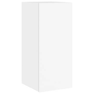 3 Piece TV Wall Cabinets with LED Lights - White | Hipomarket