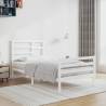 Bed Frame White Solid Wood 90x200 cm Colour white Size 90 x 200 cm 