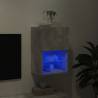 TV Cabinet with LED Lights - Concrete Grey 40.5x30x60 cm