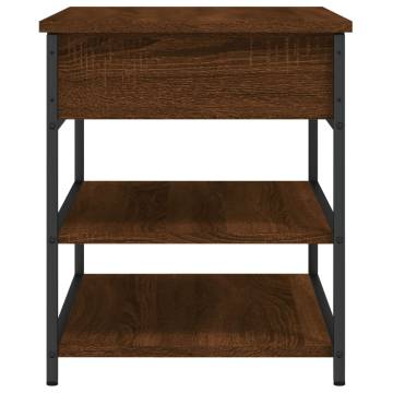 Shoe Bench Brown Oak - Stylish Storage Solution | Hipo Market