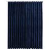 Elegant Dark Blue Velvet Blackout Curtain - 290x245 cm