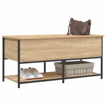 Storage Bench Sonoma Oak - Stylish & Functional | HipoMarket