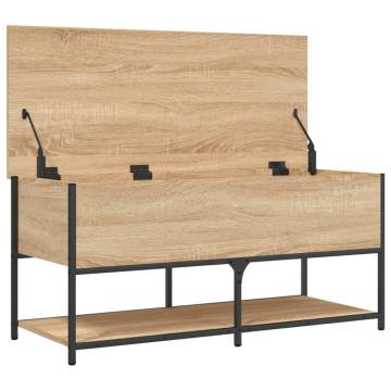 Storage Bench Sonoma Oak - Stylish & Functional | HipoMarket