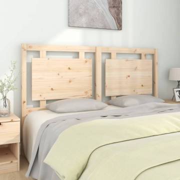 Solid Pine Wood Bed Headboard - 155.5x4x100 cm | HipoMarket