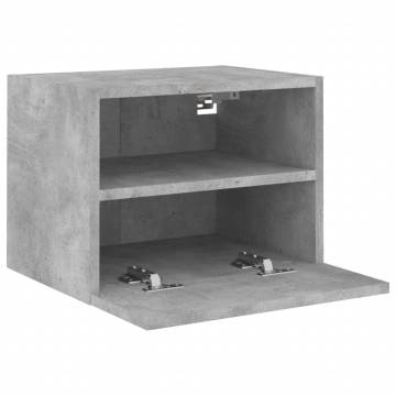 TV Wall Cabinet Concrete Grey - Stylish & Space-Saving Design