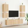 Sonoma Oak TV Wall Cabinets - 2 pcs | Durable & Versatile Design