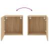 Sonoma Oak TV Wall Cabinets - 2 pcs | Durable & Versatile Design