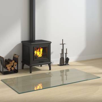 Fireplace Glass Plate Rectangular 120x60 cm - Premium Quality