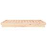 LED Bed Frame 135x190 cm Double Solid Wood | Hipomarket UK