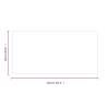 Fireplace Glass Plate Rectangular 120x60 cm - Premium Quality