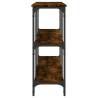 Stylish Smoked Oak Console Table - 200x29x75 cm | HipoMarket