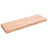 Wall Shelf Light Brown 120x40x(2-6) cm Treated Solid Wood Oak Colour light brown Size 120 x 40 x 6 cm Quantity in Package 1 Number of Pieces 