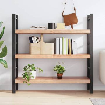 Light Brown Wall Shelf - Solid Oak, Versatile & Handmade - HipoMarket