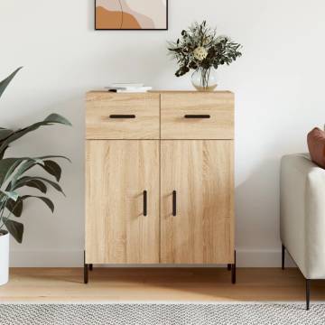 Sonoma Oak Sideboard - Modern Engineered Wood Furniture