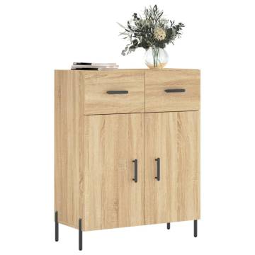 Sonoma Oak Sideboard - Modern Engineered Wood Furniture