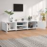 Stylish White TV Cabinet - 140x40x35 cm Engineered Wood