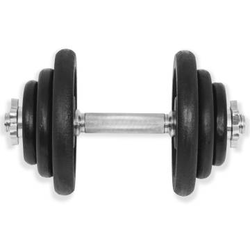 18 Piece Dumbbell Set - 40 kg Cast Iron Weight Set