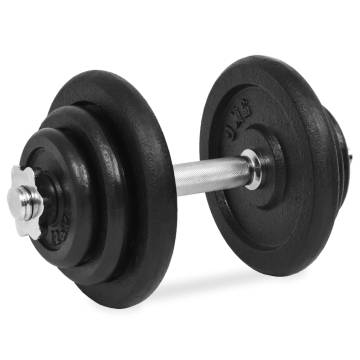 18 Piece Dumbbell Set - 40 kg Cast Iron Weight Set