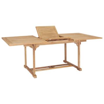 Extending Garden Table 150-200 cm | Solid Teak Wood