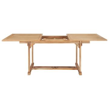 Extending Garden Table 150-200 cm | Solid Teak Wood