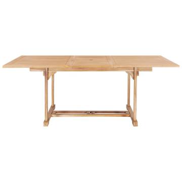 Extending Garden Table 150-200 cm | Solid Teak Wood