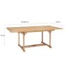 Extending Garden Table 150-200 cm | Solid Teak Wood