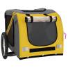 Comfortable Pet Bike Trailer - Yellow & Grey Oxford Fabric