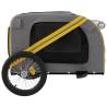 Comfortable Pet Bike Trailer - Yellow & Grey Oxford Fabric