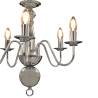 Chandelier Silver 5 x E14 Bulbs - Elegant Home Lighting