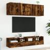 5 Piece Smoked Oak TV Wall Units - Maximise Your Living Space