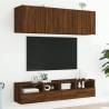 5 Piece Brown Oak TV Wall Units | Maximize Your Living Space