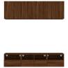 5 Piece Brown Oak TV Wall Units | Maximize Your Living Space