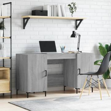 Desk Grey Sonoma 140x50 cm - Stylish & Practical Workstation