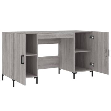 Desk Grey Sonoma 140x50 cm - Stylish & Practical Workstation