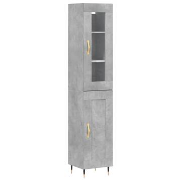 Highboard Concrete Grey - Stylish Storage Solution | Hipo Market