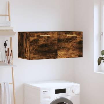 Wall Cabinet Smoked Oak - Stylish & Practical Storage Solution