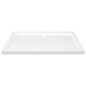 Rectangular ABS Shower Base Tray White 80x110 cm