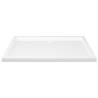 Rectangular ABS Shower Base Tray White 80x110 cm